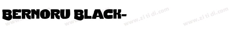 Bernoru Black字体转换